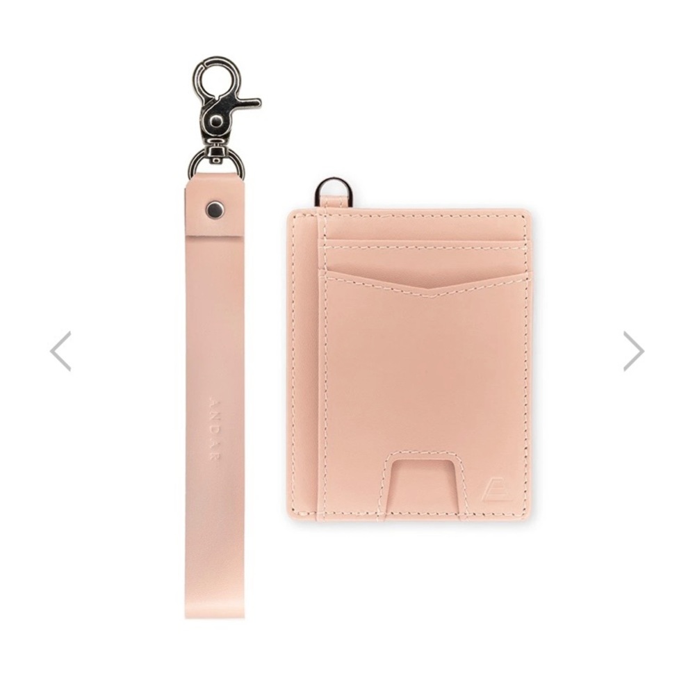 NWT Andar “The Denner” wallet in blush